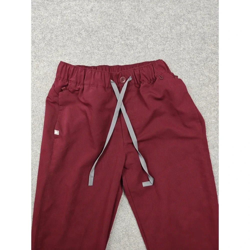 FIGS Scrub Pants Mens Small Red Technical Collection Jogger Drawstring Cuffed